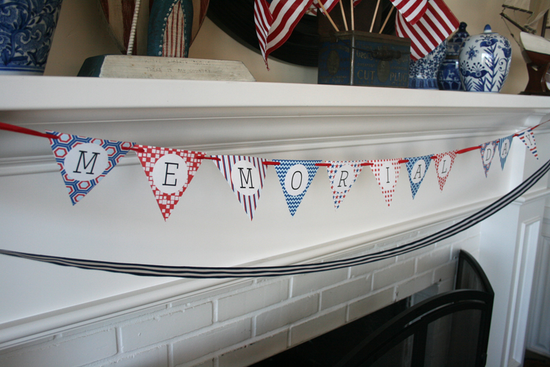 free printable red white and blue banner cakes likes a party